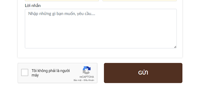 đặt b&agrave;n tr&ecirc;n website